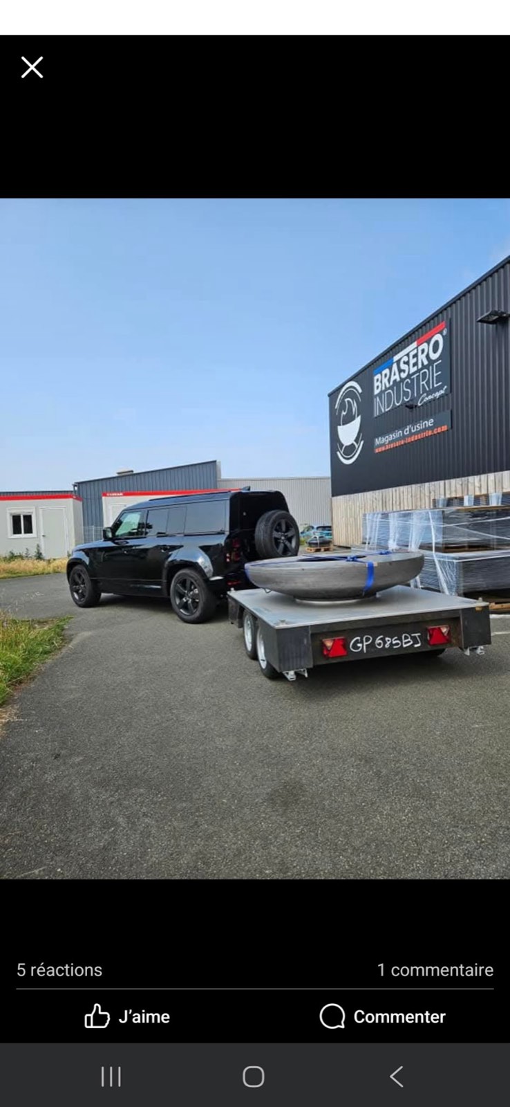 Départ d'une commande depuis notre magasin d'usine